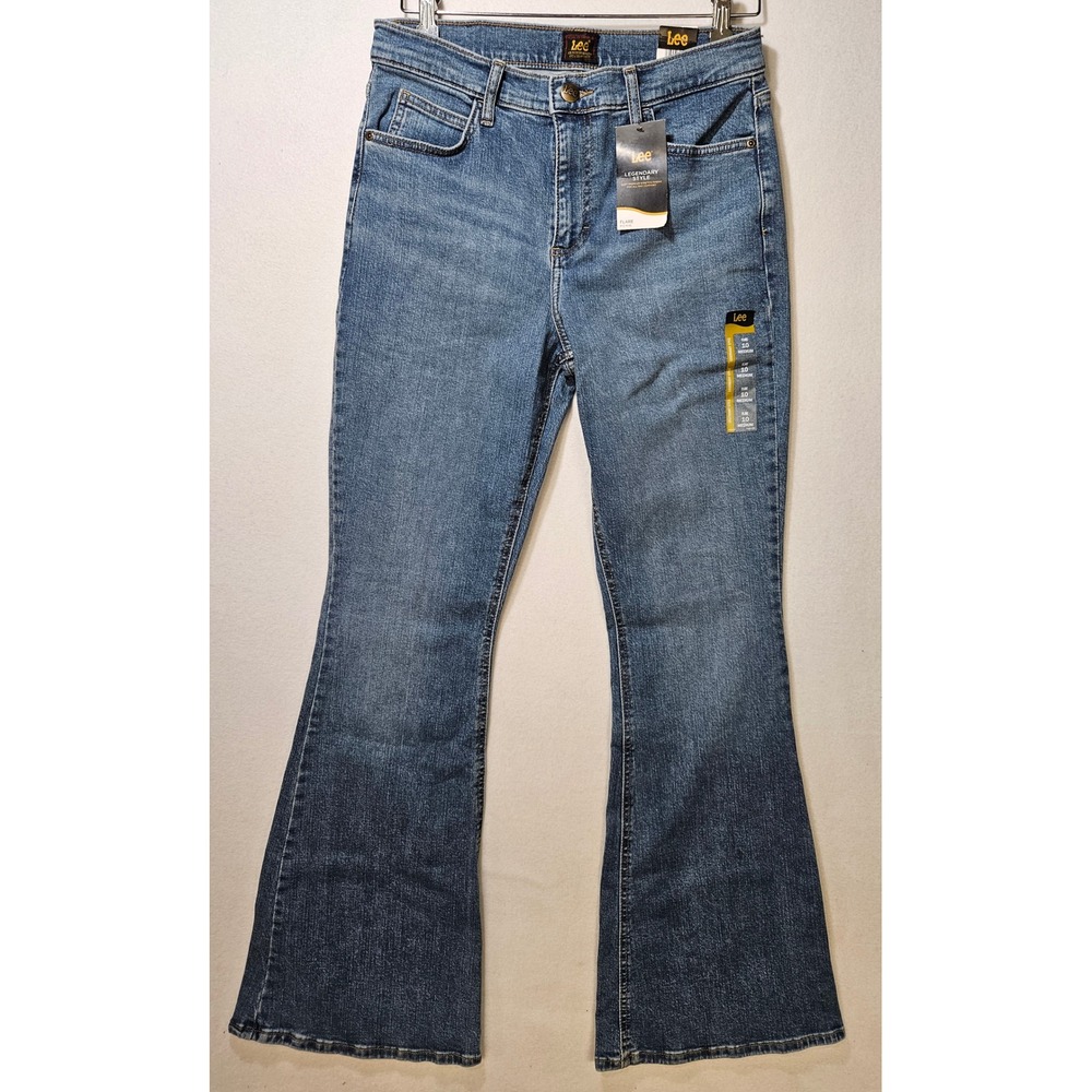 Lee Legendary Mid Rise Flare Leg Elevated‎ Retro Jeans, Women's 10, 31x32, NWT